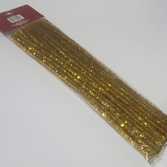 5/$15 50 Metallic Chenille Stems Gold - Picture 3 of 4